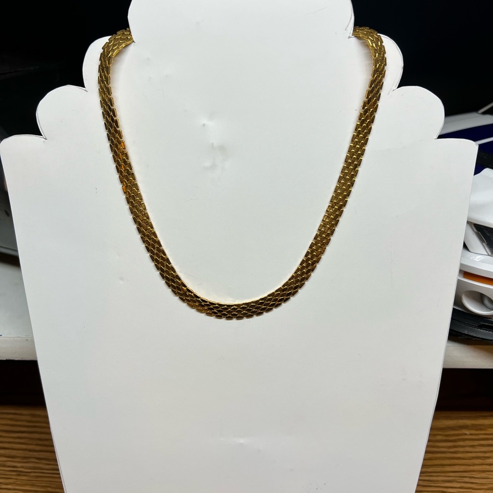 #15 Napier Goldtone Chain necklace Choker